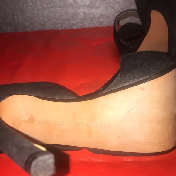 Zara Open Toe Suede stiletto heel - Picture 7 of 7